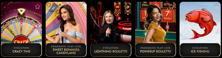 Giochi live più popolari su OscarSpin